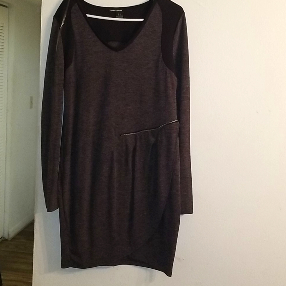 Black and grey dress